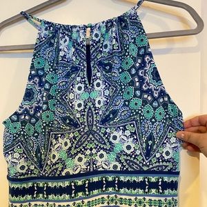 Stretchy Maxi Dress with Key Hole Opening